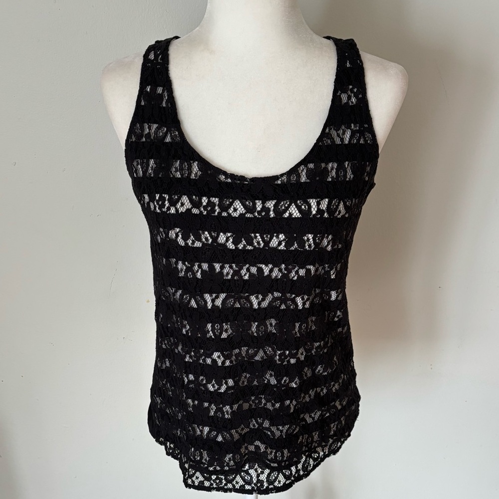 Ann Taylor LOFT Lace Tank Top Size S - Picture 2 of 8